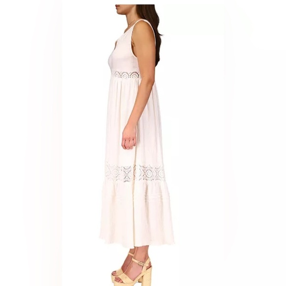 Sanctuary Lace Maxi Dress in Muslin Cream nwt size m - Picture 7 of 8